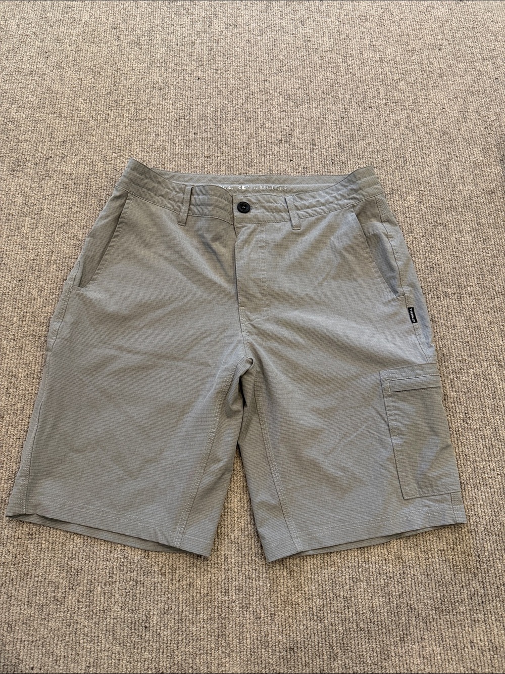 O'NEILL CROSSOVER HYBRID LIGHTWEIGHT MENS GRAY CARGO BOARD SHORTS SIZE 30 WAIST - Picture 2 of 14
